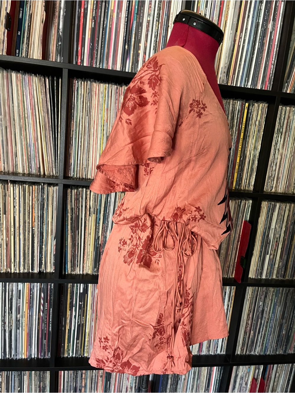 Open back Stealie bolt floral Tunic hibiscus Grateful Co. Dead Velveteen - Picture 5 of 7